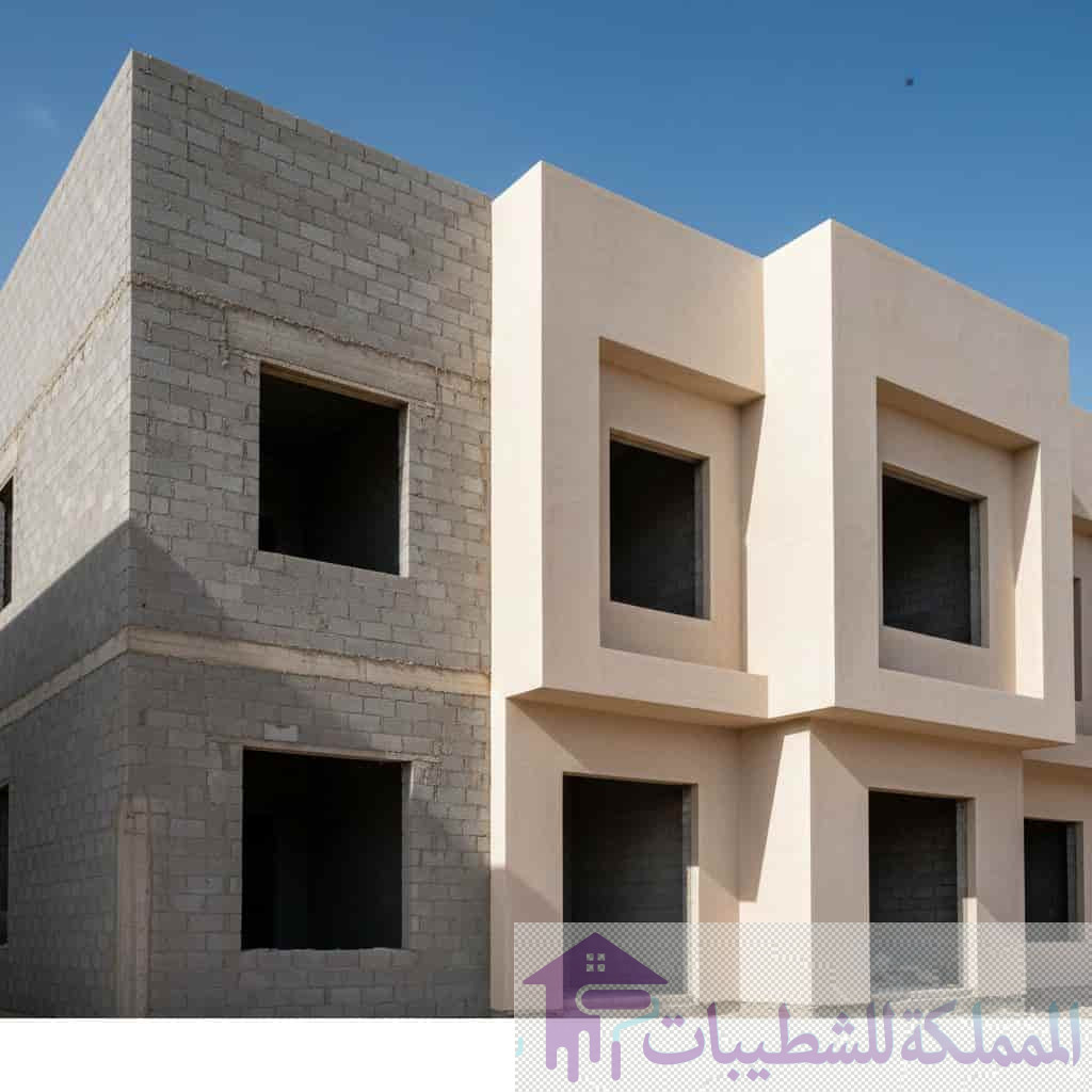 "تنفيذ أعمال لياسة (محارة) للفلل والقصور بدقة عالية، من قبل معلم لياسه حي العزيزيه - الدمام لضمان جدران خالية من العيوب."