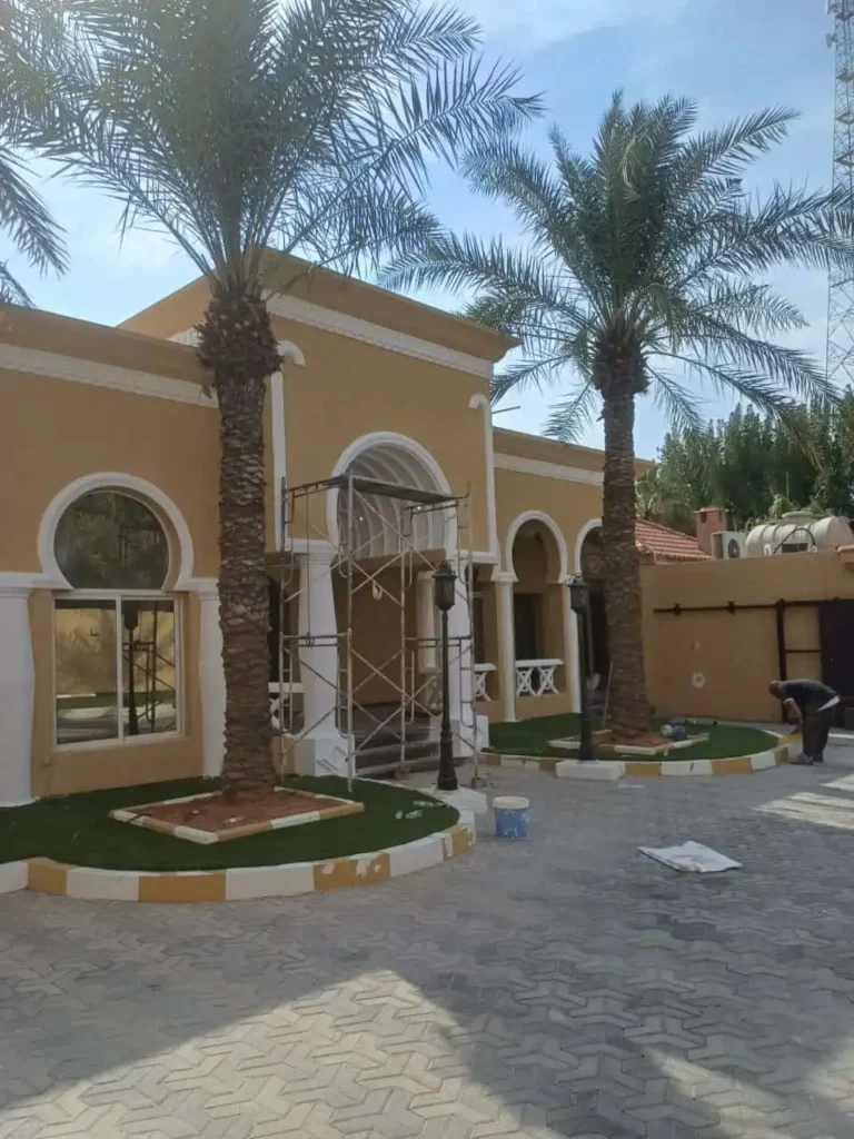 Classic villa exterior finishing in Al Khizam Al Thahabi district, Dammam